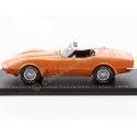 Cochesdememetal.es 1973 Chevrolet Corvette C3 Cabriolet Naranja 1:43 Modèles à l'échelle Neo 46935