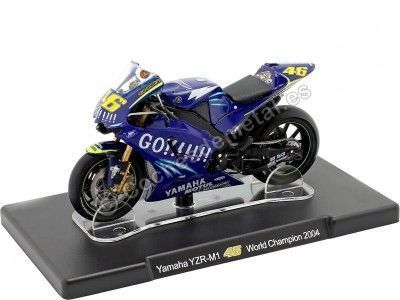 2004 Yamaha YZR-M1 Nº46 Valentino Rossi Campeón del Mundo MotoGP 1:18 Editorial Salvat ROSSI0012 Cochesdemetal.es