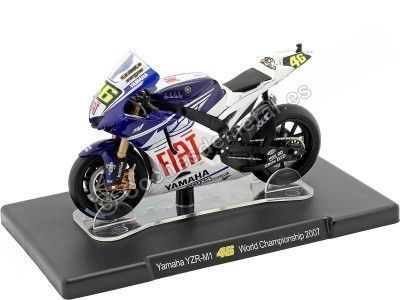 2007 Yamaha YZR-M1 Nº46 Valentino Rossi MotoGP 1:18 Editorial Salvat ROSSI0017 Cochesdemetal.es