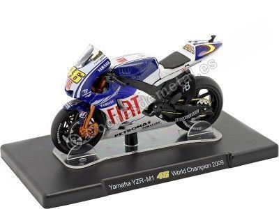 2009 Yamaha YZR-M1 Nº46 Valentino Rossi Campeón del Mundo MotoGP 1:18 Editorial Salvat ROSSI0006 Cochesdemetal.es