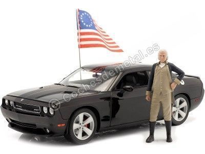 Cochesdemetal.es 2010 Dodge Challenger SRT8 "George Washington Edition" Negro 1:18 ACME GMP A1806016