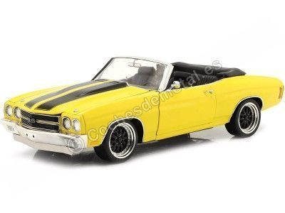 Cochesdemetal.es 1970 Chevrolet Chevelle SS Convertible Restomod Amarillo / Negro 1:18 ACME GMP A1805519