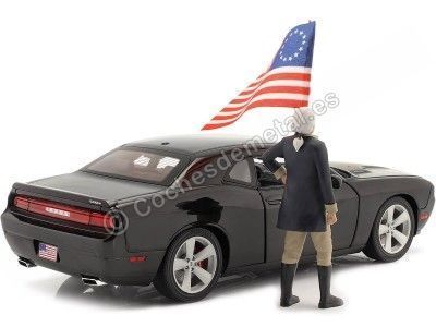 Cochesdemetal.es 2010 Dodge Challenger SRT8 "George Washington Edition" Negro 1:18 ACME GMP A1806016 2