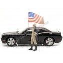 Cochesdemetal.es 2010 Dodge Challenger SRT8 "George Washington Edition" Negro 1:18 ACME GMP A1806016