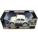 CARSDEMETAL.ES 1969 Volkswagen VW Beetle "007 James Bond aux services secrets de Sa Majesté" White 1:24 Max Motor 79854