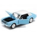 CARSDEMETAL.ES 1964 Ford Mustang 1/2 Hardtop "007 James Bond Trueno Operation" Blue / White 1:24 Max 79855 Motor