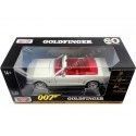 Cochesdemetal.es 1964 Ford Mustang 1/2 convertible "007 James Bond Contra Goldfinger" Beige 1:24 Motor Max 79852