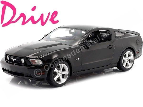 Cochesdemetal.es 2011 Ford Mustang GT 5.0 "Película Drive" Negro 1:18 Greenlight 13609