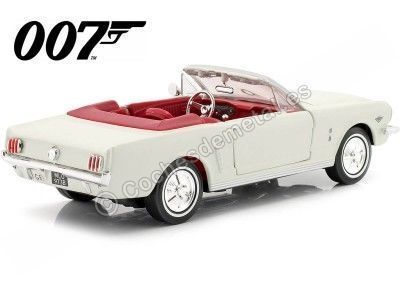 1964 Ford Mustang 1/2 Convertible "007 James Bond Contra Goldfinger" Beige 1:24 Motor Max 79852 Cochesdemetal.es 2