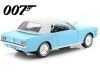 CARSDEMETAL.ES 1964 Ford Mustang 1/2 Hardtop "007 James Bond Trueno Operation" Blue / White 1:24 Max 79855 Motor