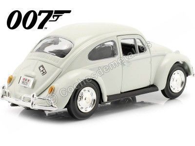 Cochesdemetal.es 1969 Volkswagen VW Escarabajo "007 James Bond Al Servicio Secreto de su Majestad" Blanco 1:24 Motor Max 79854 2