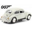 CARSDEMETAL.ES 1969 Volkswagen VW Beetle "007 James Bond aux services secrets de Sa Majesté" White 1:24 Max Motor 79854