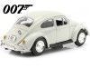 CARSDEMETAL.ES 1969 Volkswagen VW Beetle "007 James Bond aux services secrets de Sa Majesté" White 1:24 Max Motor 79854