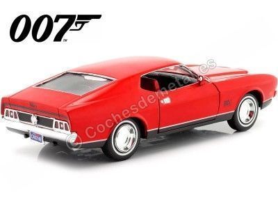 Cochesdemetal.es 1971 Ford Mustang Mach 1 "007 James Bond Diamantes Para la Eternidad" Rojo 1:24 Motor Max 79851 2