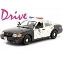 Carsdemetal.es 2001 Ford Crown Victoria Interceptor da polícia de Los Angeles "Drive" 1:24 Greenlight 84143