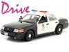Carsdemetal.es 2001 Ford Crown Victoria Interceptor da polícia de Los Angeles "Drive" 1:24 Greenlight 84143