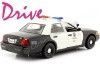 Carsdemetal.es 2001 Ford Crown Victoria Interceptor da polícia de Los Angeles "Drive" 1:24 Greenlight 84143