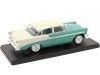 Carsdemetal.es 1955 Chevrolet Bel Air Hard Top Green/Branco "Carros Inesquecíveis" 1:24 Editorial Salvat Es29