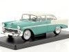 Carsdemetal.es 1955 Chevrolet Bel Air Hard Top Green/Branco "Carros Inesquecíveis" 1:24 Editorial Salvat Es29