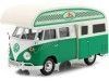 Cochesdemetal.es 1967 Volkswagen Type 2 (T3) Camper de Blanco / Verde 1:24 Motor Max 79592