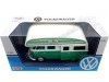 Cochesdemetal.es 1967 Volkswagen Type 2 (T3) Camper de Blanco / Verde 1:24 Motor Max 79592