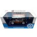 Cochesdemetal.es 1966 Volkswagen Beetle con Tablas de Surf Negro/Madera 1:24 Motor Max 79591