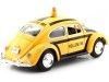 CARSDEMETAL.ES 1966 Volkswagen VW Beetle "Service aéroportuaire" Jaune / Noir 1:24 MOTEUR MAX 79590