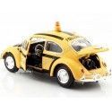 CARSDEMETAL.ES 1966 Volkswagen VW Beetle "Service aéroportuaire" Jaune / Noir 1:24 MOTEUR MAX 79590