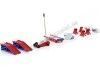 CarsDemetal.es Ensemble d'accessoires de garage "Brock Racing Enterprises (BRE)" Red / Blue / White 1:18 ACME GMP 18959