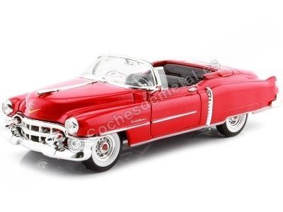 1953 Cadillac Eldorado Convertible Rojo 1:24 Welly 22414 Cochesdemetal.es