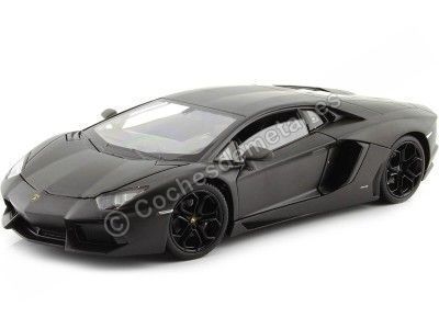 2011 Lamborghini Aventador LP700-4 Negro Mate 1:24 Welly 24033 Cochesdemetal.es