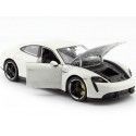 Cochesdemetal.es 2021 Porsche Taycan Turbo S Blanco 1:24 Welly 24107