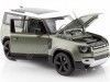 Cochesdemetal.es 2020 Land Rover Defender Green / Blanco 1:26 Welly 24110