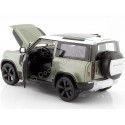 Cochesdemetal.es 2020 Land Rover Defender Green / Blanco 1:26 Welly 24110