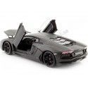 Cochesdememetal.es 2011 Lamborghini Aventador LP700-4 Negro Mate 1:24 Welly 24033