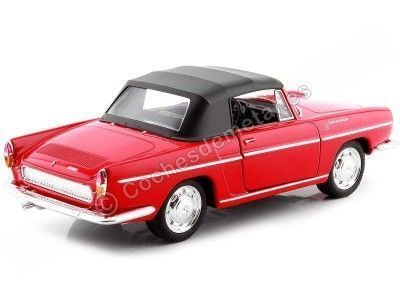 Cochesdemetal.es 1959 Renault Caravelle Convertible Soft Top Rojo 1:24 Welly 24068 2