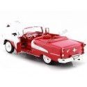 Cochesdemetal.es 1955 Oldsmobile Super 88 Convertible Blanco / Rojo 1:24 Welly 22432