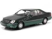 1992 Mercedes-Benz 600 SEC C140 Verde Metalizado 1:18 KK-Scale 180343