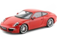 2012 Porsche 911 (991) Carrera S Rojo 1:18 Welly 18047