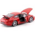 Cochesdemetal.es 2012 Porsche 911 (991) Carrera S Rojo 1:18 Welly 18047