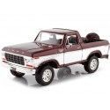 CARSDEMETAL.ES 1978 Ford Bronco OpenTOP + Bordeaux Roue de remplacement / blanc 1:24 MAX 79372 MOTEUR