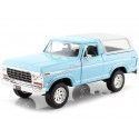 Cochesdemetal.es 1978 Ford Bronco Hardtop Azul / Blanco 1:24 Motor Max 79373