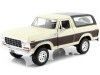 CARSDEMETAL.ES 1978 Ford Bronco Hardtop + Beige / Brown Rechant Roue 1:24 MAX 79371 MOTEUR