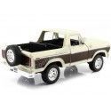 CARSDEMETAL.ES 1978 Ford Bronco Hardtop + Beige / Brown Rechant Roue 1:24 MAX 79371 MOTEUR