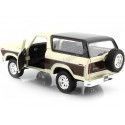 CARSDEMETAL.ES 1978 Ford Bronco Hardtop + Beige / Brown Rechant Roue 1:24 MAX 79371 MOTEUR