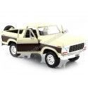 CARSDEMETAL.ES 1978 Ford Bronco Hardtop + Beige / Brown Rechant Roue 1:24 MAX 79371 MOTEUR