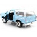 Cochesdemetal.es 1978 Ford Bronco Hardtop Azul / Blanco 1:24 Motor Max 79373