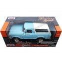 Cochesdemetal.es 1978 Ford Bronco Hardtop Azul / Blanco 1:24 Motor Max 79373