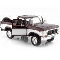 CARSDEMETAL.ES 1978 Ford Bronco OpenTOP + Bordeaux Roue de remplacement / blanc 1:24 MAX 79372 MOTEUR