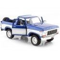 CARSDEMETAL.ES 1978 Ford Bronco OpenTOP + Blue / Silver Rechant Roue 1:24 MOTEUR MAX 79372